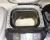 HBで生地作り白パンのチョコクリームパン作り方1写真