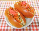 栄養士の卵考案☆焼きそばパン風サンド作り方6写真