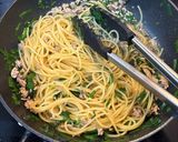 ニラ塩ミートソースパスタ作り方7写真