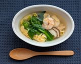 海老と菜の花のスープ(雛祭りのスープ)作り方12写真