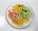 島カボチャのカニカマコーンサラダ作り方4写真