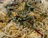 チリメンジャコと大葉のカリカリ焼き素麺作り方6写真