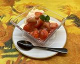アイスクリームに苺のホットソース♡作り方6写真