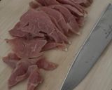 シンプルなおつまみ！生ハムのオリーブオイル漬け作り方1写真