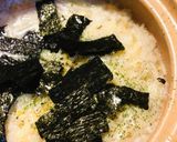 鍋の〆●もやし海苔雑炊作り方4写真
