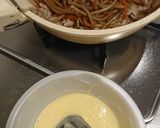 きんぴらごぼう入れお好み焼き風作り方3写真