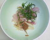 いさきの刺身パックを梅しそみょうがで作り方4写真
