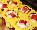 カヌレ型で！カニカマと厚揚げのチーズ焼き作り方5写真