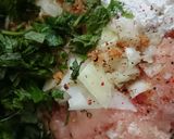 大葉入り鶏ミンチ団子のあっさり白菜鍋作り方3写真