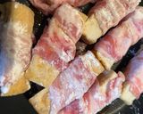 モチっと厚揚げの豚バラ肉巻き、ニラだれまみれ。作り方3写真