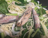♡小松菜と新玉葱のダイエット和風パスタ♡作り方3写真
