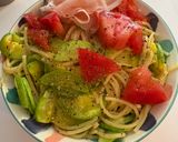 ズッキーニトマト生ハムのパスタ🍝🍅🥒作り方6写真