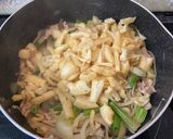 ほうれん草×豚肉×油揚げの炒め物作り方7写真