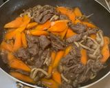 牛肉とにんじんの炒め煮作り方4写真