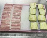 なす🍆とベーコン🥓チーズ🧀の挟み焼き😃作り方1写真