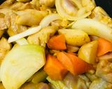 アレンジ●甘味＆中濃ソースのチキンカレー作り方2写真