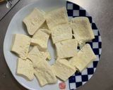お一人様簡単洋風梅パスタ味豆腐野菜炒め作り方2写真