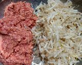 モヤシで増々💫大満足のハンバーグ作り方3写真