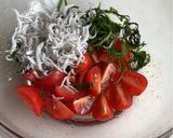しらすとトマトの和風ブルスケッタ作り方3写真