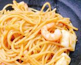 海苔の和風海鮮パスタ作り方5写真