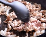 豚こま肉の甘辛焼き〜ワンプレートで簡単作り方6写真