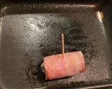 竹輪のスナップエンドウ入りベーコン巻き作り方2写真
