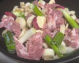さつま芋・蓮根・エリンギ・豚肉の甘辛煮作り方4写真