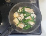 お出汁たっぷり、にらと豆腐の卵とじ作り方3写真