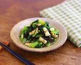 レンジで★小松菜と油揚げの塩昆布和え作り方6写真