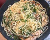 秋刀魚と大葉のペペロンチーノ作り方10写真