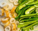 ちくわとピーマンのおかか炒め作り方1写真