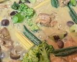 たっぷり野菜とチキンのグリーンカレー作り方7写真