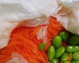 〔常備菜〕カラフル♪枝豆と人参のサラダ作り方2写真