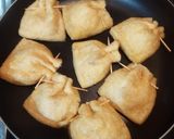 納豆と山芋の油揚げ詰め焼き作り方4写真