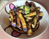 さつまいもとアボカドのバター炒め作り方4写真