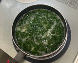 卵入り♪モロヘイヤと玉ねぎのスープ作り方4写真