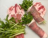 野菜と豆苗豚肉巻きのせいろ蒸し作り方2写真