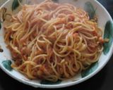 ひよこ豆とツナのトマトソーススパゲティー作り方6写真