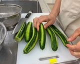【つどいごはん】夏野菜のサラダ作り方1写真