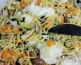 米2合とチルド焼きそば2玉で！そばめし作り方6写真