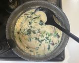 皮パリチキンのご馳走ほうれん草クリーム作り方11写真