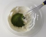 抹茶ベイクドチーズケーキ作り方4写真