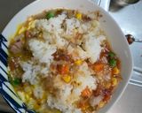 レンジ簡単中華風ナポリタン味炒飯弁当作り方8写真