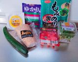 ＊長芋と胡瓜と納豆のゆかり海苔サラダ＊作り方1写真