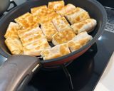 餃子の皮で明太もちチーズ焼き作り方6写真
