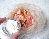 豚肉の甘辛焼き～野菜添え♪作り方3写真