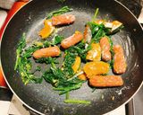 かぼちゃとほうれん草のクリームパスタ作り方5写真