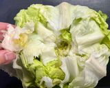 豚バラとレタスのスキレット蒸し作り方1写真