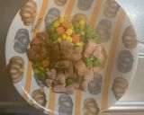 レンジ簡単梅中華ペスカトーレ味炒飯弁当作り方4写真