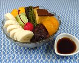 贅沢な抹茶あんみつパフェ🍨黒みつ添え✨作り方5写真